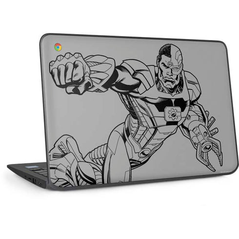 DC Comics Cyborg Comic Pop HP Chromebook Skin