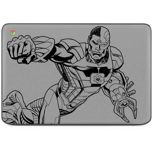 DC Comics Cyborg Comic Pop HP Chromebook Skin