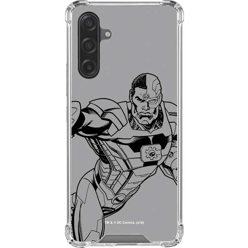 DC Comics Cyborg Comic Pop Galaxy A17 Clear Case