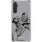 DC Comics Cyborg Comic Pop Galaxy A17 Clear Case