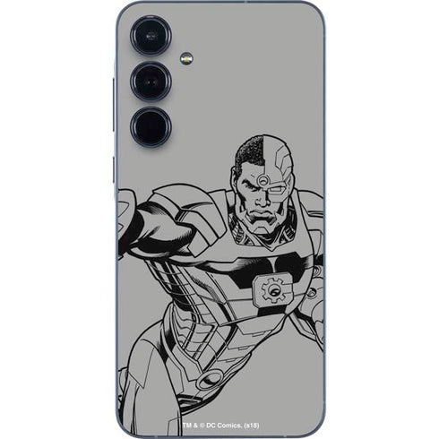 DC Comics Cyborg Comic Pop Galaxy A35 5G Skin