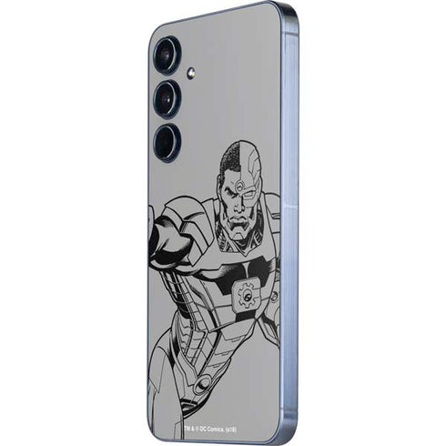 DC Comics Cyborg Comic Pop Galaxy A35 5G Skin