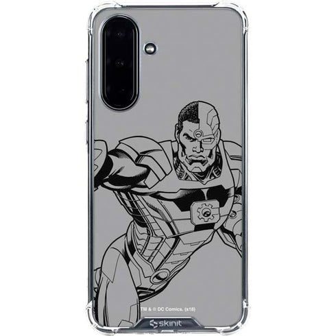DC Comics Cyborg Comic Pop Galaxy A36 5G Clear Case