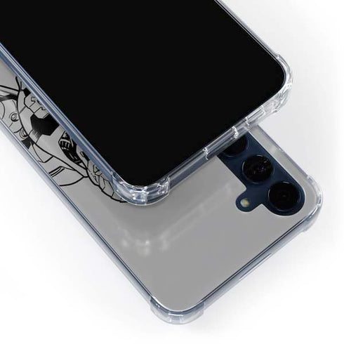DC Comics Cyborg Comic Pop Galaxy A55 5G Clear Case