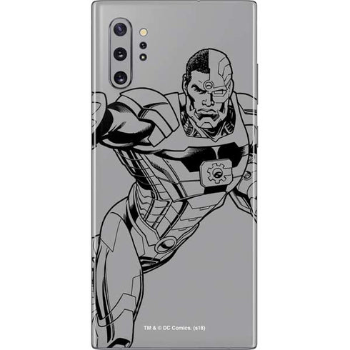 DC Comics Cyborg Comic Pop Galaxy Note 10 Plus Skin