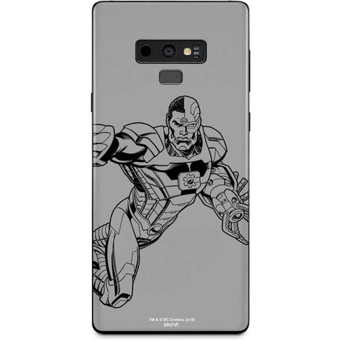 DC Comics Cyborg Comic Pop Galaxy Note 9 Skin