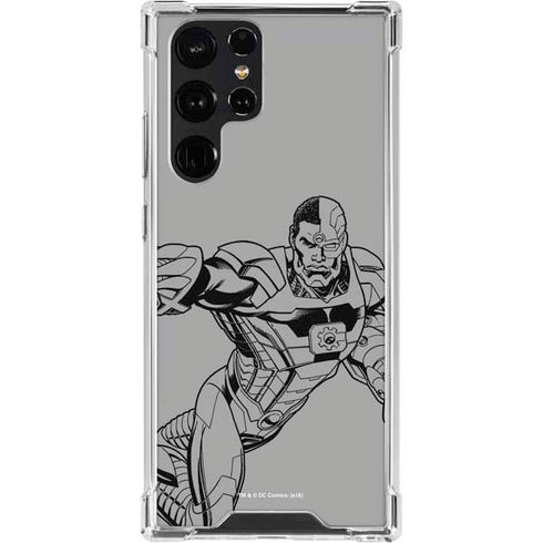 DC Comics Cyborg Comic Pop Galaxy S23 Ultra Clear Case