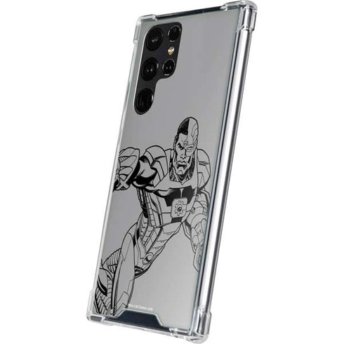 DC Comics Cyborg Comic Pop Galaxy S23 Ultra Clear Case