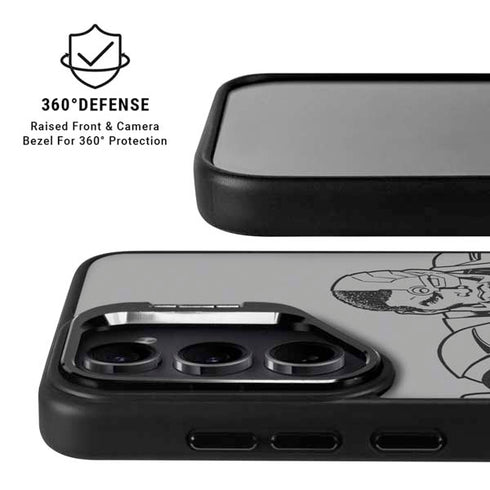 DC Comics Cyborg Comic Pop Galaxy S24 FE Kickstand Case
