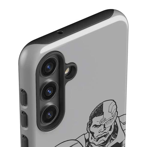 DC Comics Cyborg Comic Pop Galaxy S25 Impact Case