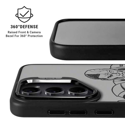 DC Comics Cyborg Comic Pop Galaxy S25 Kickstand Case