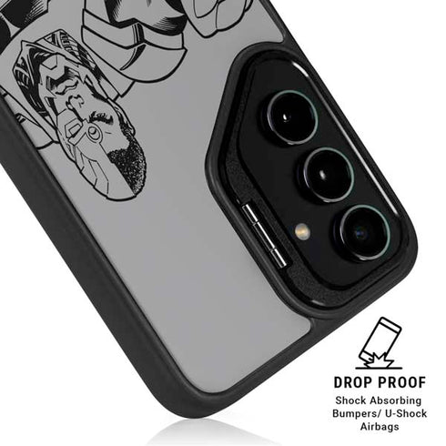 DC Comics Cyborg Comic Pop Galaxy S25 Kickstand Case