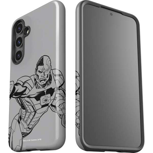 DC Comics Cyborg Comic Pop Galaxy S25 Plus Impact Case