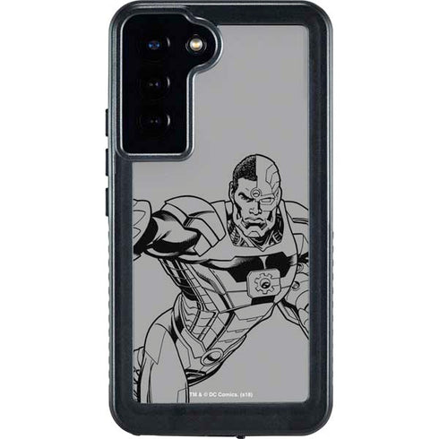 DC Comics Cyborg Comic Pop Galaxy S24 Plus Waterproof Case