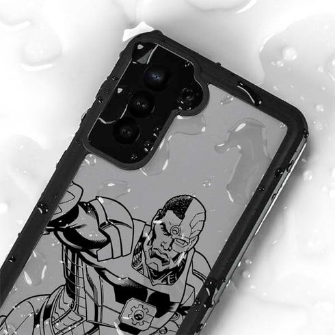 DC Comics Cyborg Comic Pop Galaxy S24 Plus Waterproof Case