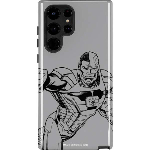 DC Comics Cyborg Comic Pop Galaxy S25 Ultra Impact Case