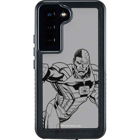 DC Comics Cyborg Comic Pop Galaxy S24 Waterproof Case