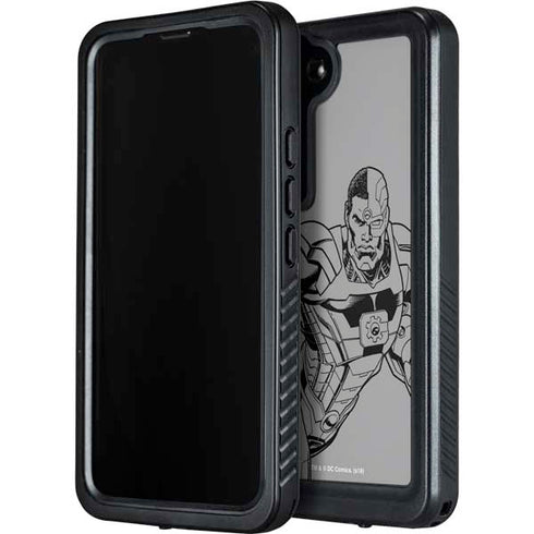 DC Comics Cyborg Comic Pop Galaxy S24 Waterproof Case