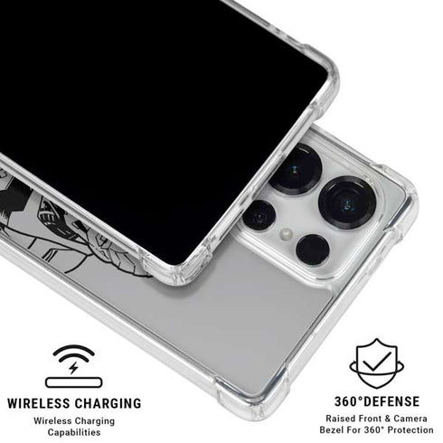 DC Comics Cyborg Comic Pop Galaxy S25 Ultra Clear Case