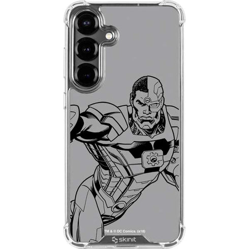 DC Comics Cyborg Comic Pop Galaxy S26 Clear Case