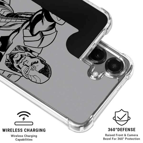 DC Comics Cyborg Comic Pop Galaxy S26 Plus Clear Case