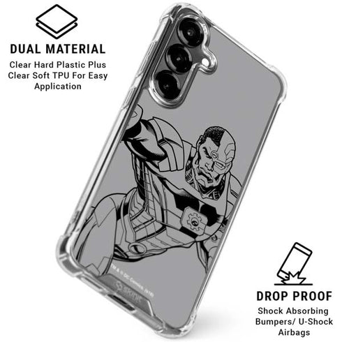DC Comics Cyborg Comic Pop Galaxy S26 Plus Clear Case