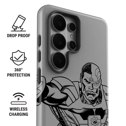 DC Comics Cyborg Comic Pop Galaxy S26 Ultra Impact Case