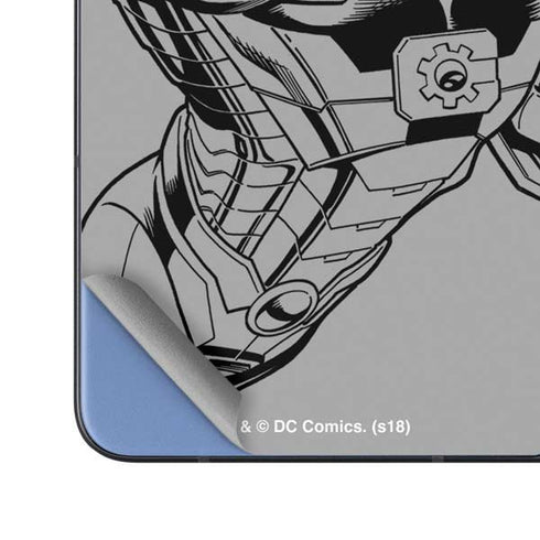 DC Comics Cyborg Comic Pop Galaxy Z Fold5 5G Skin