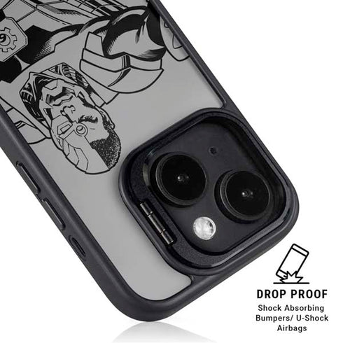 DC Comics Cyborg Comic Pop iPhone 14 Plus Kickstand Case