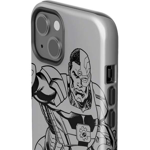 DC Comics Cyborg Comic Pop iPhone 15 Impact Case