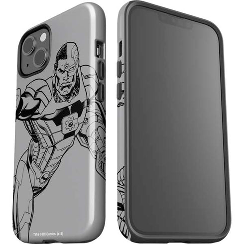 DC Comics Cyborg Comic Pop iPhone 15 Impact Case