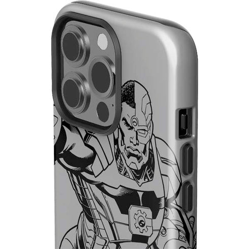 DC Comics Cyborg Comic Pop iPhone 15 Pro Impact Case