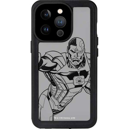DC Comics Cyborg Comic Pop iPhone 15 Pro Waterproof Case