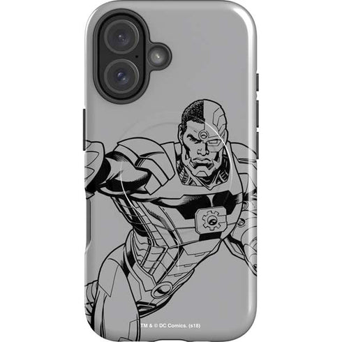 DC Comics Cyborg Comic Pop iPhone 16 Magsafe Impact Case