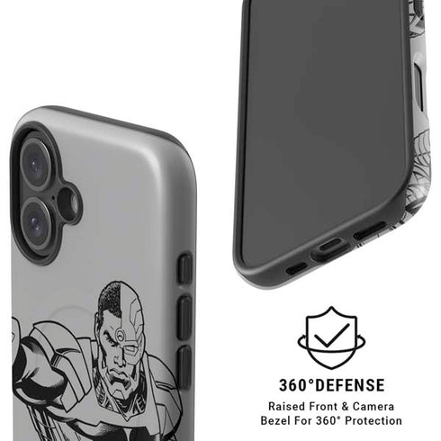 DC Comics Cyborg Comic Pop iPhone 16 Magsafe Impact Case