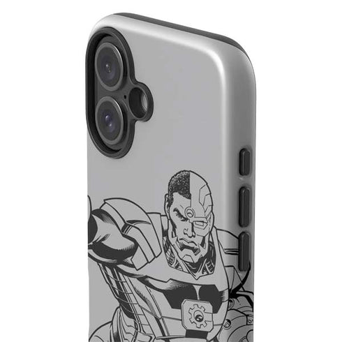 DC Comics Cyborg Comic Pop iPhone 16 Plus Impact Case
