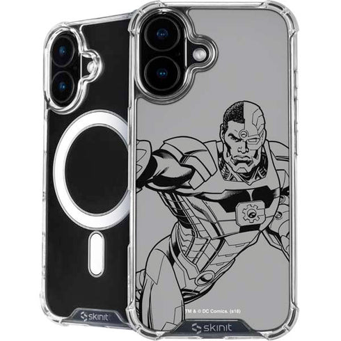 DC Comics Cyborg Comic Pop iPhone 16 Plus MagSafe Case