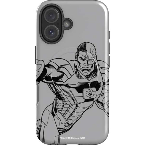 DC Comics Cyborg Comic Pop iPhone 16 Plus Magsafe Impact Case
