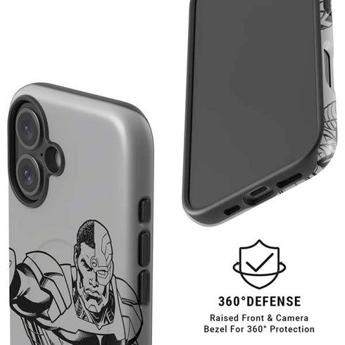 DC Comics Cyborg Comic Pop iPhone 16 Plus Magsafe Impact Case