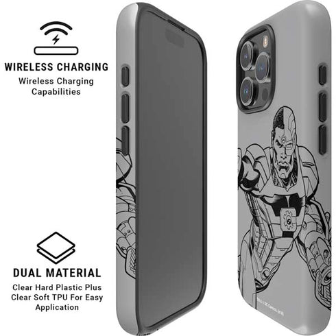 DC Comics Cyborg Comic Pop iPhone 16 Pro Magsafe Impact Case