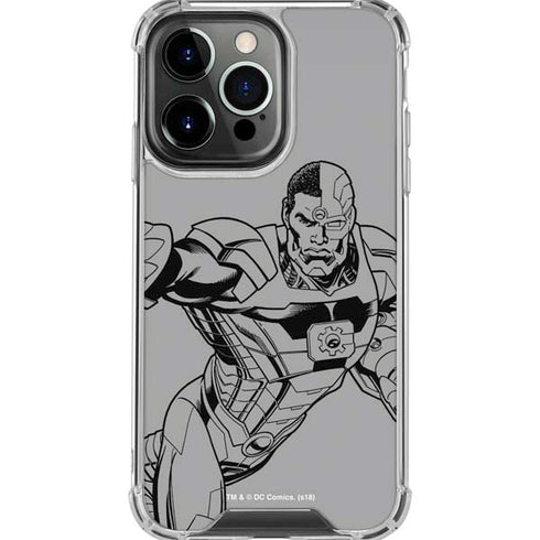 DC Comics Cyborg Comic Pop iPhone 16 Pro Max Clear Case