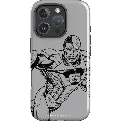 DC Comics Cyborg Comic Pop iPhone 16 Pro Max Magsafe Impact Case