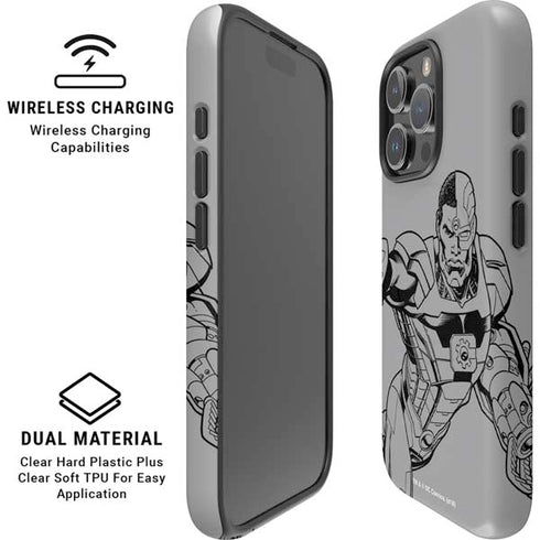 DC Comics Cyborg Comic Pop iPhone 16 Pro Max Magsafe Impact Case