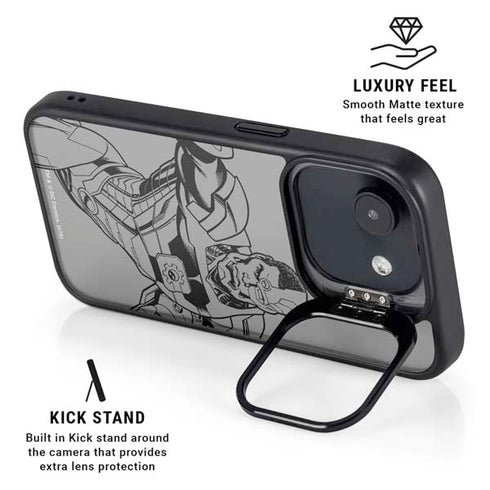 DC Comics Cyborg Comic Pop iPhone 16e Kickstand Case