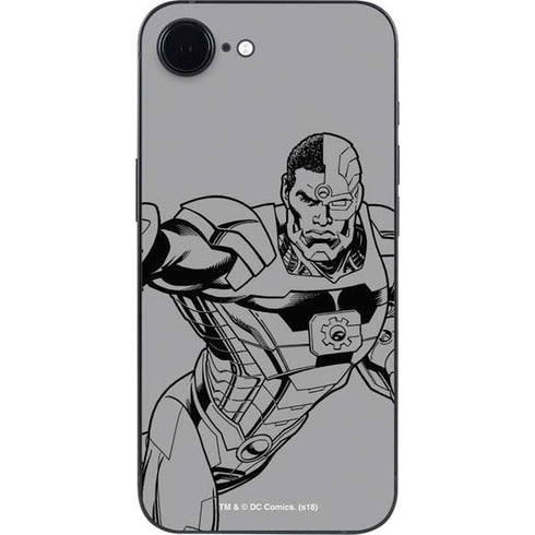 DC Comics Cyborg Comic Pop iPhone 16e Skin