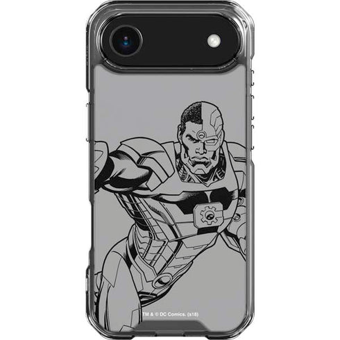 DC Comics Cyborg Comic Pop iPhone 17 Air Clear Case