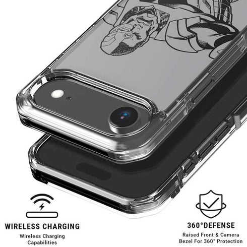 DC Comics Cyborg Comic Pop iPhone 17 Air Clear Case