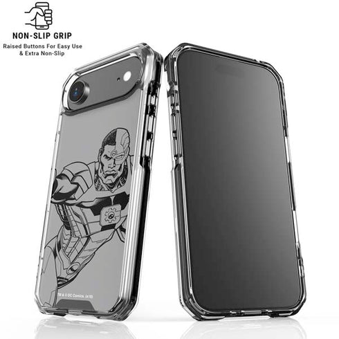 DC Comics Cyborg Comic Pop iPhone 17 Air Clear Case