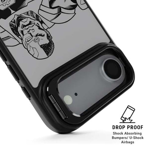 DC Comics Cyborg Comic Pop iPhone 17 Air Kickstand Case