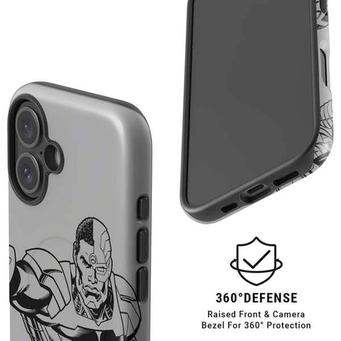 DC Comics Cyborg Comic Pop iPhone 17 Magsafe Impact Case